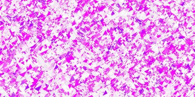 Aydınlık Pembe vektör deseni çokgen biçiminde. Doğa tarzında üçgenleri olan güzel bir çizim. Bir cep telefonu için arka plan.