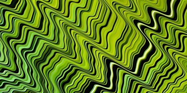 Açık yeşil, wry çizgileri olan sarı vektör düzeni. Eğri çizgileri olan renkli çizimler. Cep telefonları için şablon.