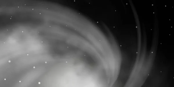 ダークグレーのベクトルの背景と大小の星 — ストックベクタ