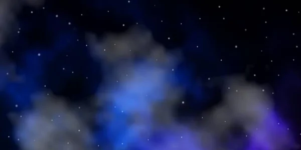 濃いピンク カラフルな星の青いベクトルの背景 — ストックベクタ