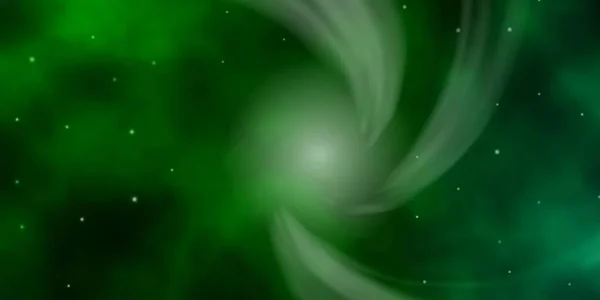 Темно Зелений Вектор Неоновими Зірками — стоковий вектор