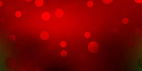 Темний Зелений Червоний Векторний Шаблон Абстрактними Формами Колоритна Ілюстрація Простими — стоковий вектор