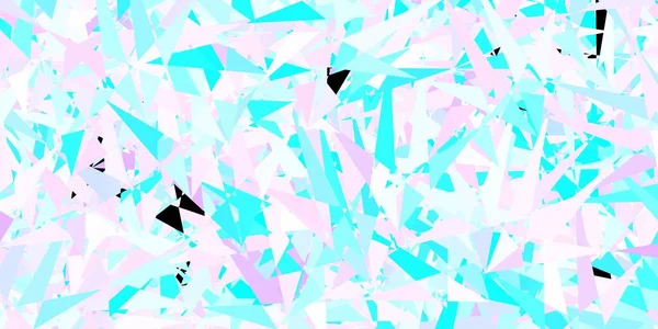 Dark Pink Blue Vector Texture Triangular Style Glitter Abstract Illustration — Stock Vector