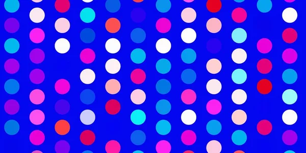 Голубой Красный Векторный Фон Пузырями Абстрактная Иллюстрация Красочными Пятнами Стиле — стоковый вектор