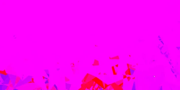 Licht Paarse Roze Vector Driehoek Mozaïek Achtergrond Moderne Abstracte Illustratie — Stockvector