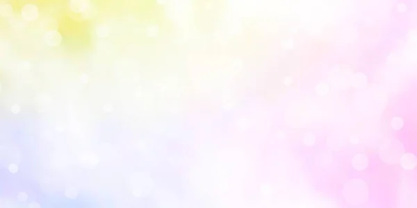 Light Multicolor Vector Background Bubbles Colorful Illustration Gradient Dots Nature — Vector de stock