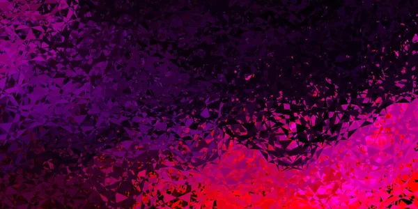 Темно Фіолетове Рожеве Векторне Компонування Формами Трикутника Трикутник Має Різнокольоровий — стоковий вектор