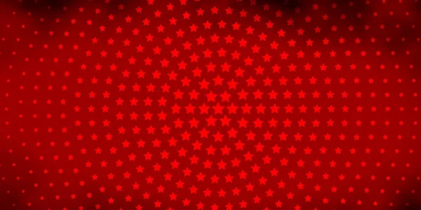 Темно Червоне Векторне Компонування Яскравими Зірками — стоковий вектор