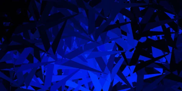 Dark Blue Vector Texture Random Triangles Outstanding Abstract Illustration Range — Vector de stock