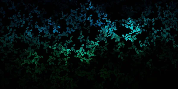 Dunkelblaue Grüne Vektorschablone Mit Abstrakten Formen Bunte Illustration Mit Einfachen — Stockvektor
