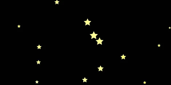 Fundo Vetor Amarelo Escuro Com Estrelas Coloridas —  Vetores de Stock