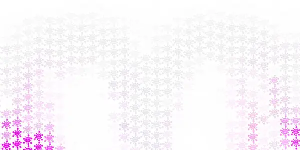 Texture Violet Clair Vecteur Rose Avec Symboles Maladie Illustration Abstraite — Image vectorielle
