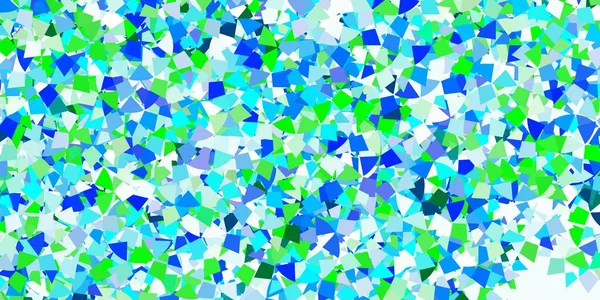 Ljus Blå Vektor Bakgrund Med Trianglar Glitter Abstrakt Illustration Med — Stock vektor