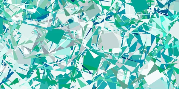 Світло Зелений Векторний Візерунок Багатокутними Формами Ілюстрація Абстрактними Барвистими Формами — стоковий вектор