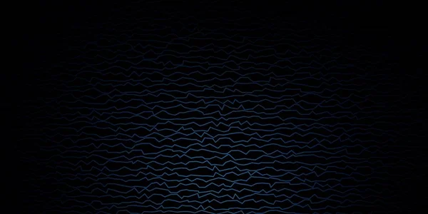 Темний Векторний Візерунок Blue Кривими — стоковий вектор