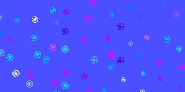 Light Pink Blue Vector Template Circles Colorful Illustration Gradient Dots — Stock Vector