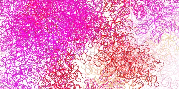 Темно Фиолетовый Розовый Векторный Рисунок Изогнутыми Линиями Совершенно Новая Красочная — стоковый вектор