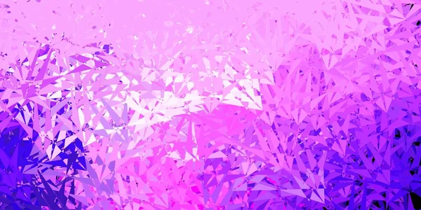 Светло Фиолетовый Розовый Векторный Фон Треугольниками Выдающаяся Абстрактная Иллюстрация Диапазоном — стоковый вектор