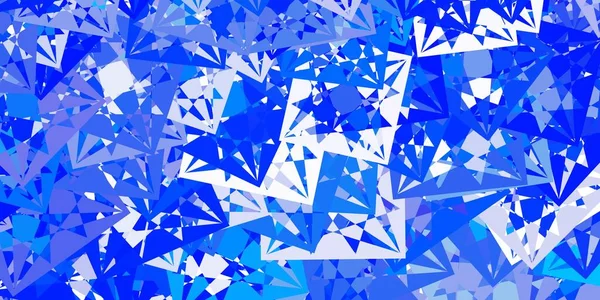 Patrón Vectorial Azul Claro Con Formas Poligonales Formas Triangulares Con — Vector de stock