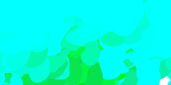 Hellgrüne Vektorkulisse Mit Chaotischen Formen Bunte Illustration Mit Einfachen Verlaufsformen — Stockvektor