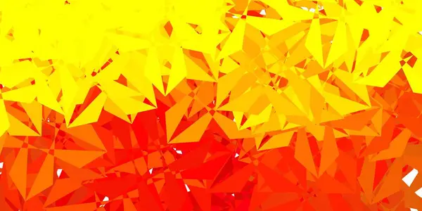 Темно Оранжевый Векторный Геометрический Многоугольник Элегантная Абстрактная Иллюстрация Градиентными Треугольниками — стоковый вектор