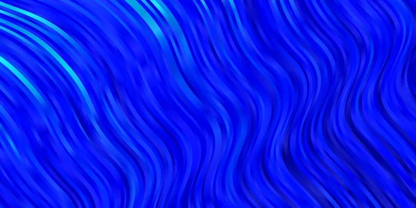 Светло Синий Векторный Рисунок Изогнутыми Линиями — стоковый вектор