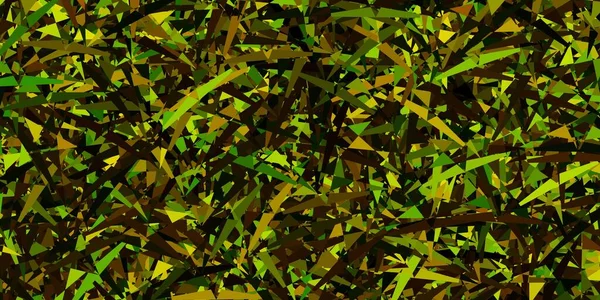 Fondo Vectorial Amarillo Verde Oscuro Con Formas Poligonales Formas Triangulares — Archivo Imágenes Vectoriales