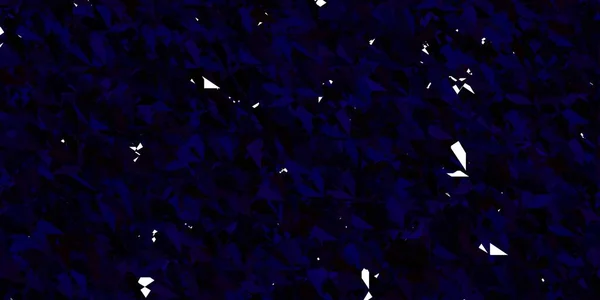 Modello Vettoriale Blu Scuro Rosso Con Forme Triangolo Illustrazione Astratta — Vettoriale Stock