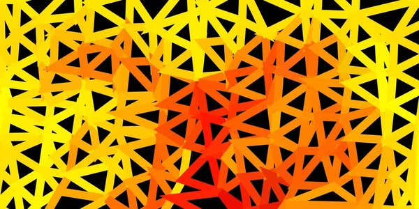 Dunkelgelbes Vektorgradienten Polygon Layout Elegante Abstrakte Illustration Mit Gradientendreiecken Intelligente — Stockvektor