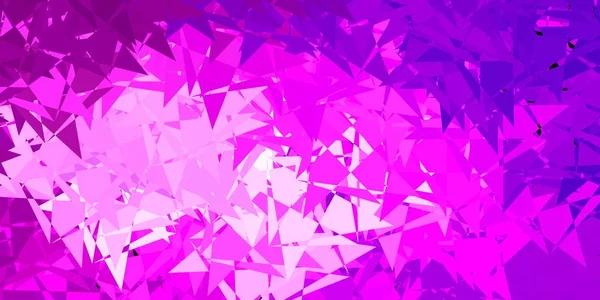 薄い紫 多角形のピンクのベクトルパターン カラフルな抽象的な三角形のウェブ素材のイラスト Cm用テンプレート — ストックベクタ
