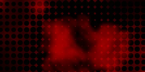 Mörkgrön Röd Vektor Mönster Med Sfärer — Stock vektor