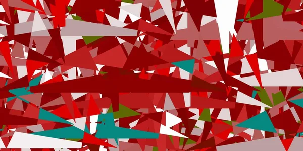 Lichtgroen Rode Vectorlay Out Met Lijnen Driehoeken Decoratief Design Abstracte — Stockvector