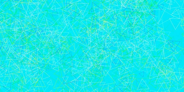 Plantilla Vectorial Azul Claro Verde Con Formas Triangulares Diseño Simple — Archivo Imágenes Vectoriales