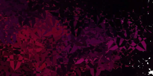 Темно Фиолетовая Векторная Текстура Случайными Треугольниками Треугольные Фигуры Красочным Градиентом — стоковый вектор