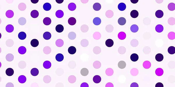 Light Purple Pink Vector Background Spots Abstract Colorful Disks Simple — Archivo Imágenes Vectoriales