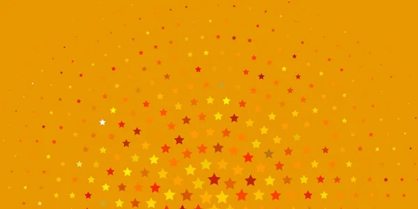 Plantilla Vector Amarillo Claro Con Estrellas Neón — Archivo Imágenes Vectoriales