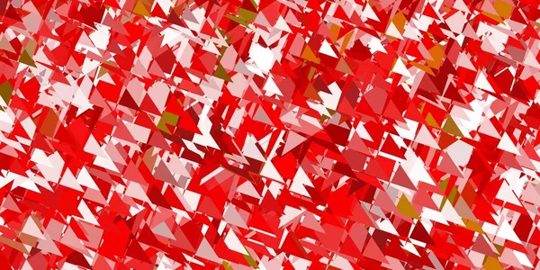 Hellgrüner Roter Vektorhintergrund Mit Polygonalen Formen Prachtvolle Abstrakte Illustration Mit — Stockvektor
