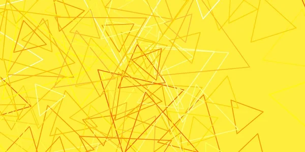 Rosa Claro Fondo Vectorial Amarillo Con Triángulos Diseño Simple Estilo — Archivo Imágenes Vectoriales