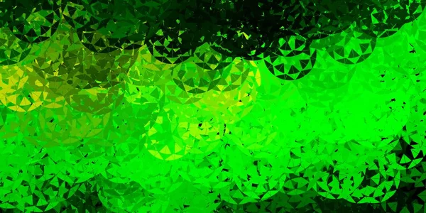Светло Зеленая Желтая Векторная Компоновка Треугольными Формами Великолепная Абстрактная Иллюстрация — стоковый вектор