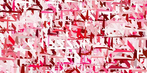 Light Pink Red Vector Backdrop Triangles Lines Illustration Abstract Colorful — Vector de stock