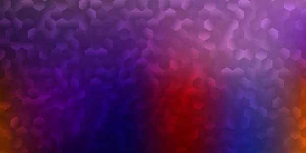 Dark Blue Red Vector Texture Colorful Hexagons Smart Design Abstract — Vector de stock