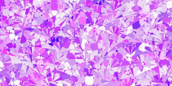 Fondo Vectorial Púrpura Claro Con Triángulos Ilustración Material Web Con — Vector de stock