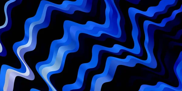 Rose Clair Motif Vectoriel Bleu Avec Lignes Courbes — Image vectorielle