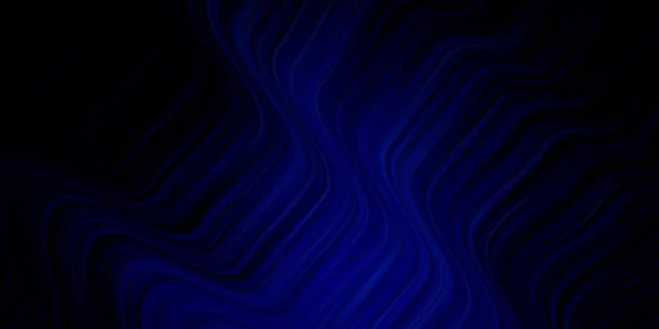 Fond Vectoriel Bleu Foncé Avec Arc Circulaire Illustration Colorée Flambant — Image vectorielle