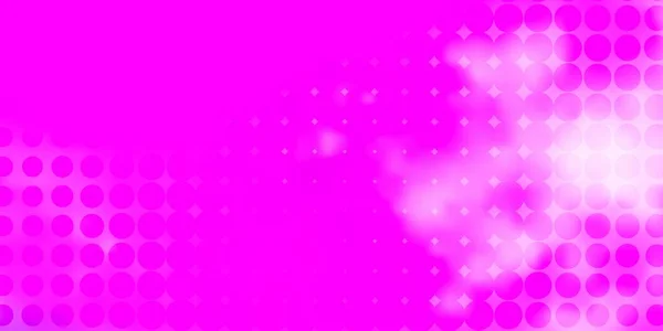 Light Purple Pink Vector Backdrop Dots — Stock Vector