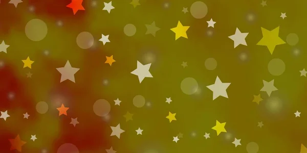 星と明るい黄色のベクトルパターン — ストックベクタ
