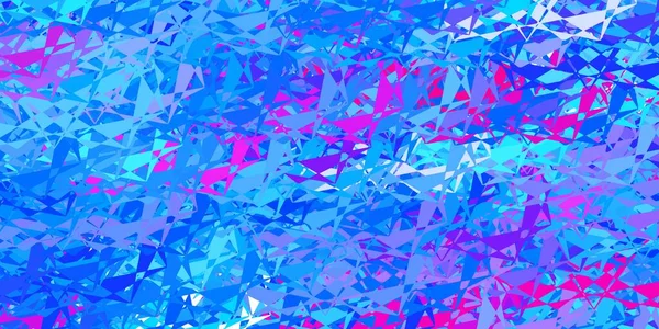 Mörkblå Vektormönster Med Polygonala Former Smart Abstrakt Illustration Med Triangelformade — Stock vektor