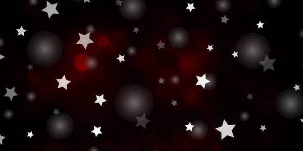 Textura Vectorial Rojo Oscuro Con Círculos Estrellas — Archivo Imágenes Vectoriales