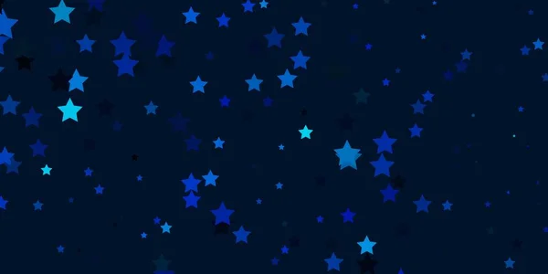 Luz Azul Fundo Vetorial Com Estrelas Coloridas —  Vetores de Stock