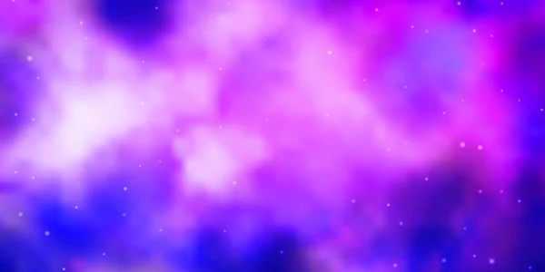 ライトピンク 抽象的な星の青いベクトルパターン — ストックベクタ